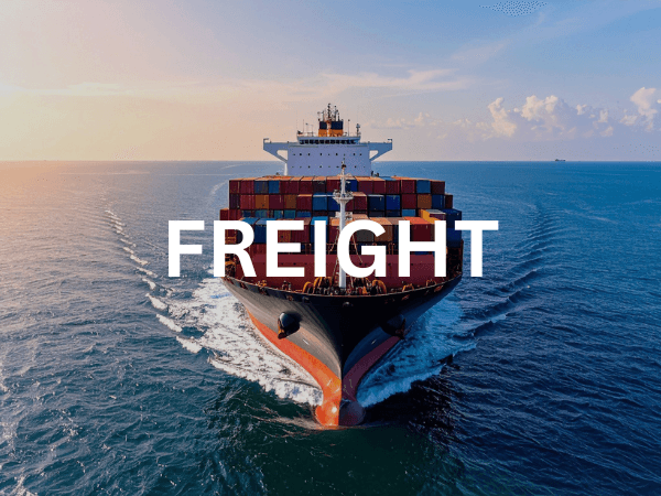 Freight container yard illustration